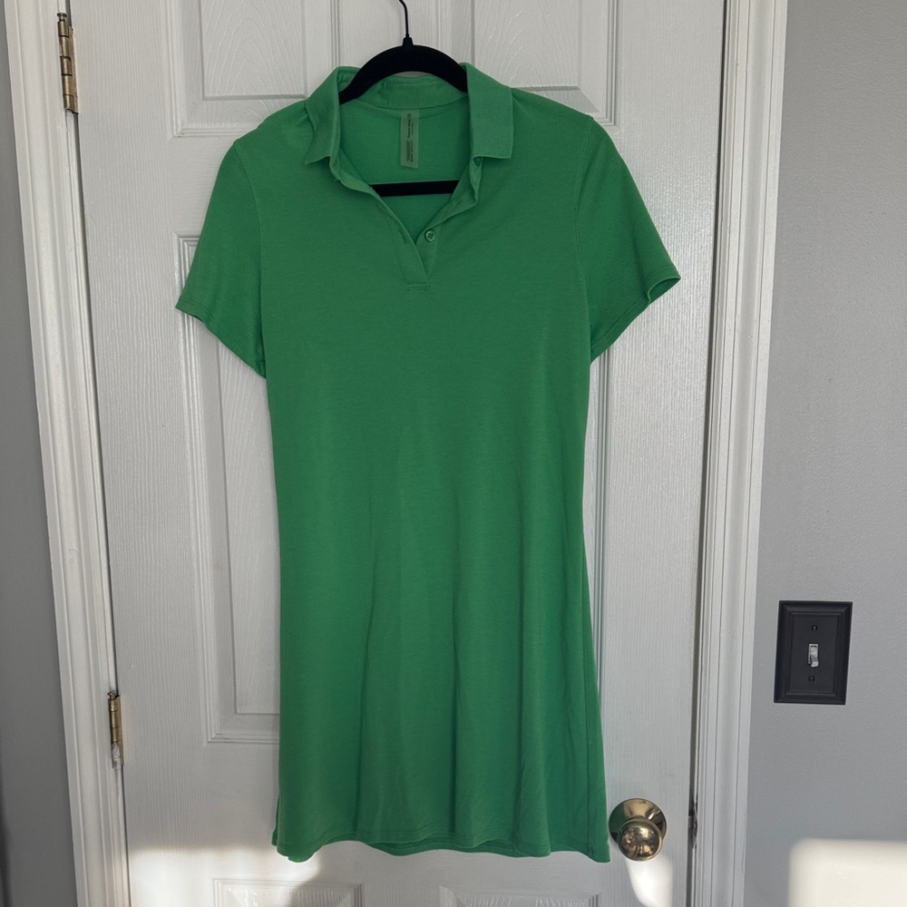 Outdoor Voices Green Polo Dress